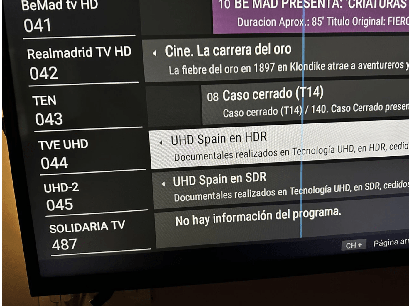 Cómo resintonizar tu televisor para ver los canales en HD de la TDT